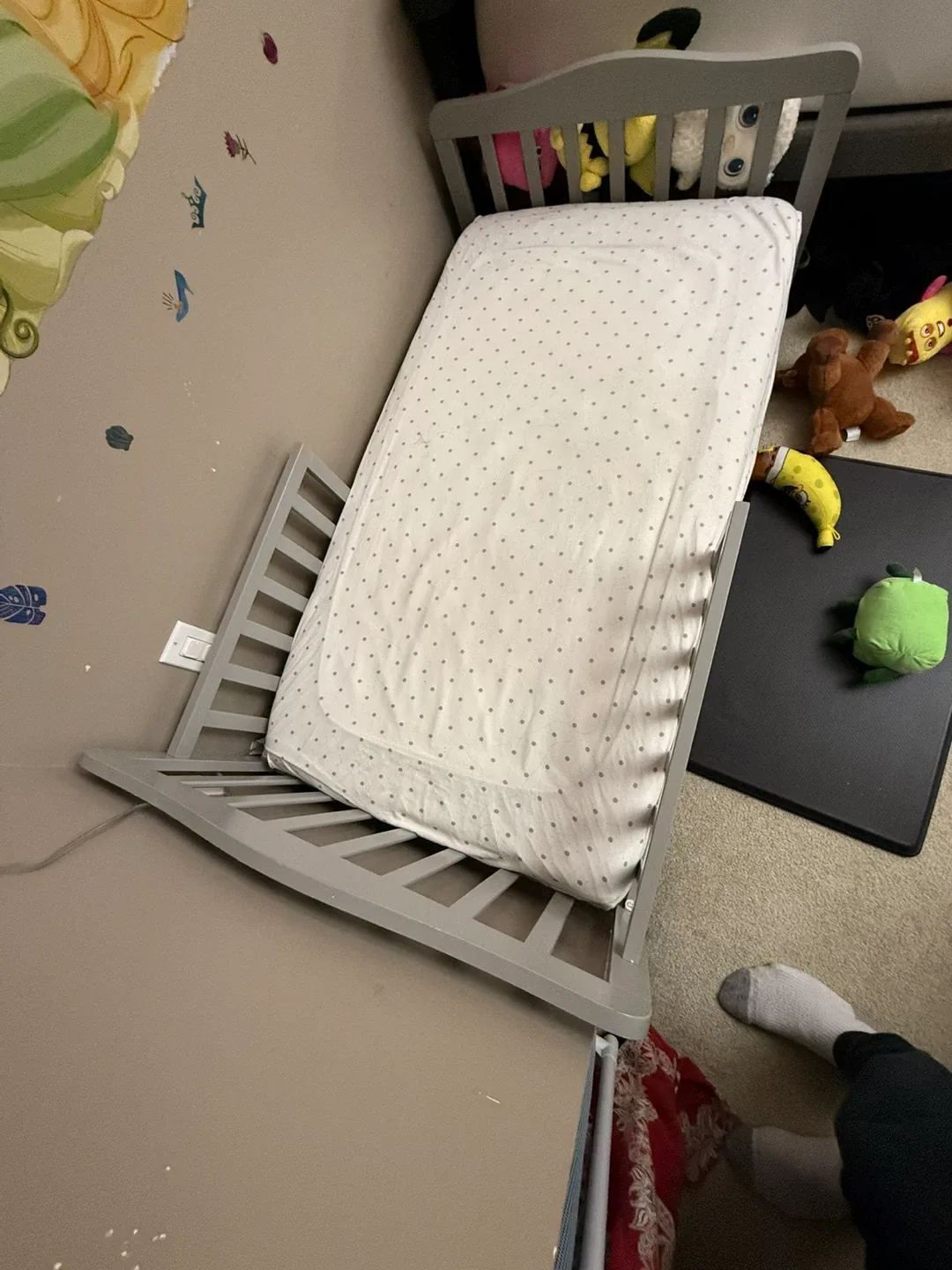 Grey Baby Crib image indicator(2)