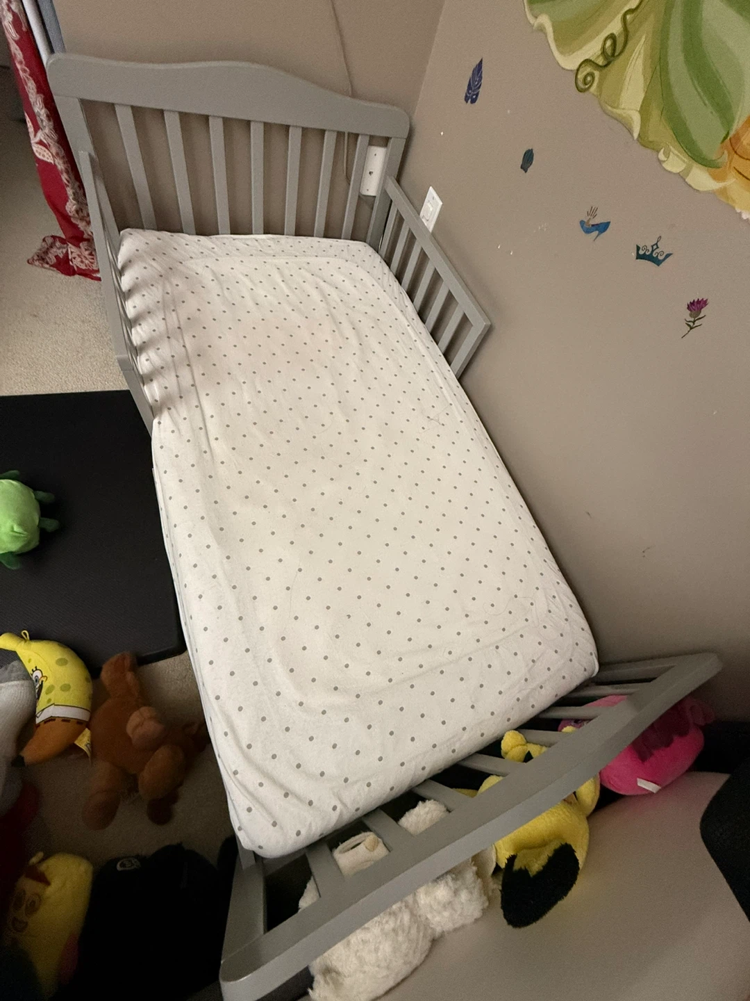 Grey Baby Crib