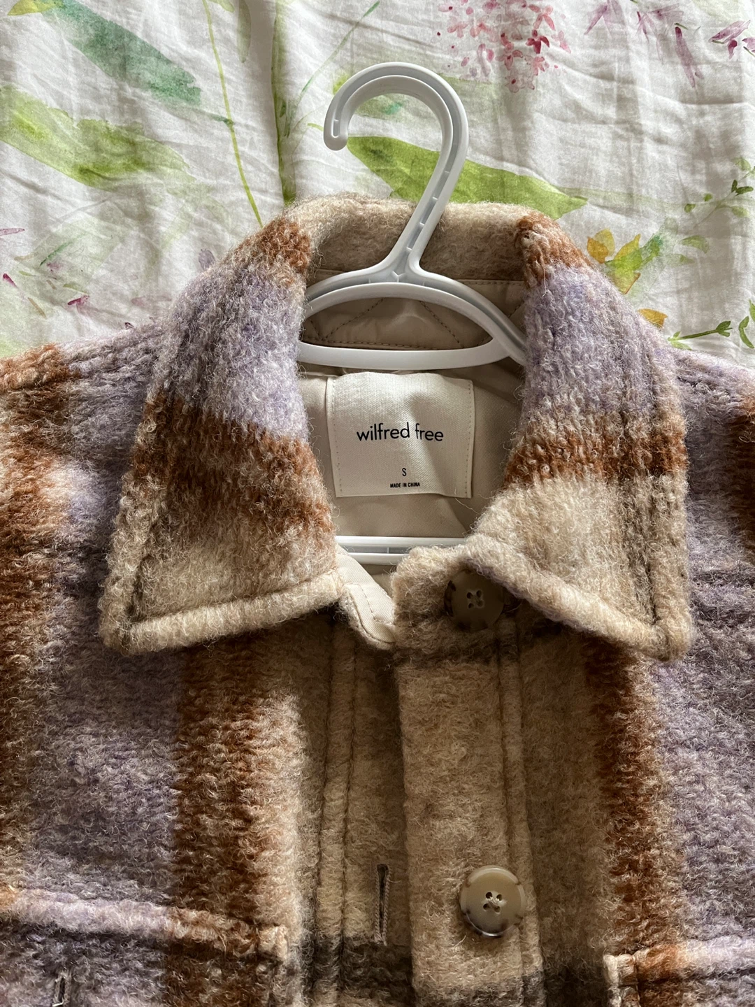 Wilfred Free Plaid Jacket - Size S - photo 3