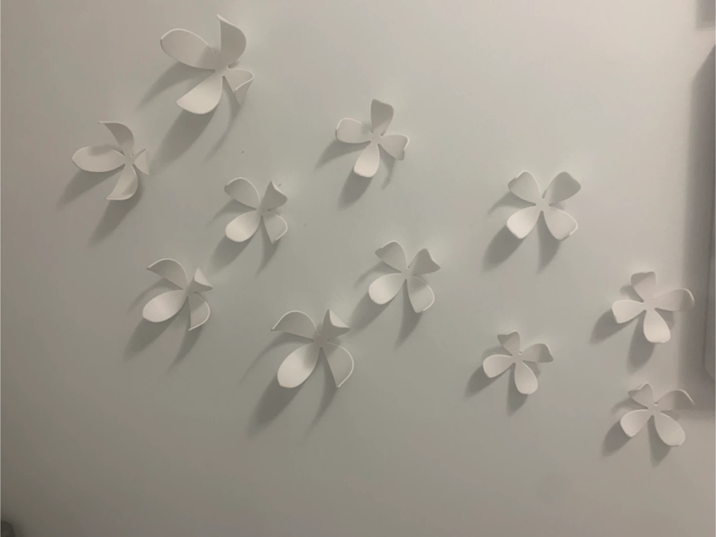 White Flower Wall Decor