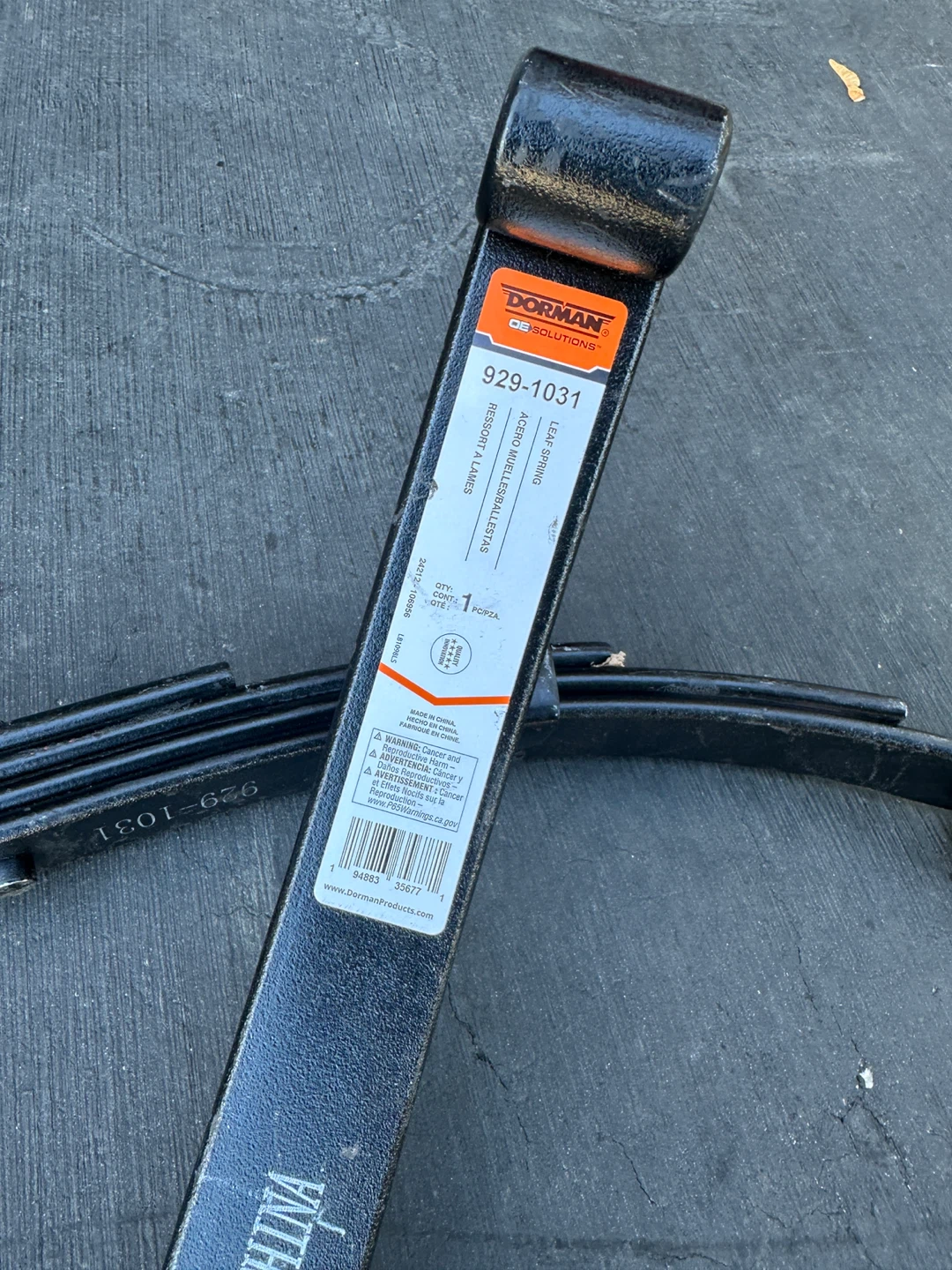 Dorman 929-1031 Utility Trailer Leaf Spring