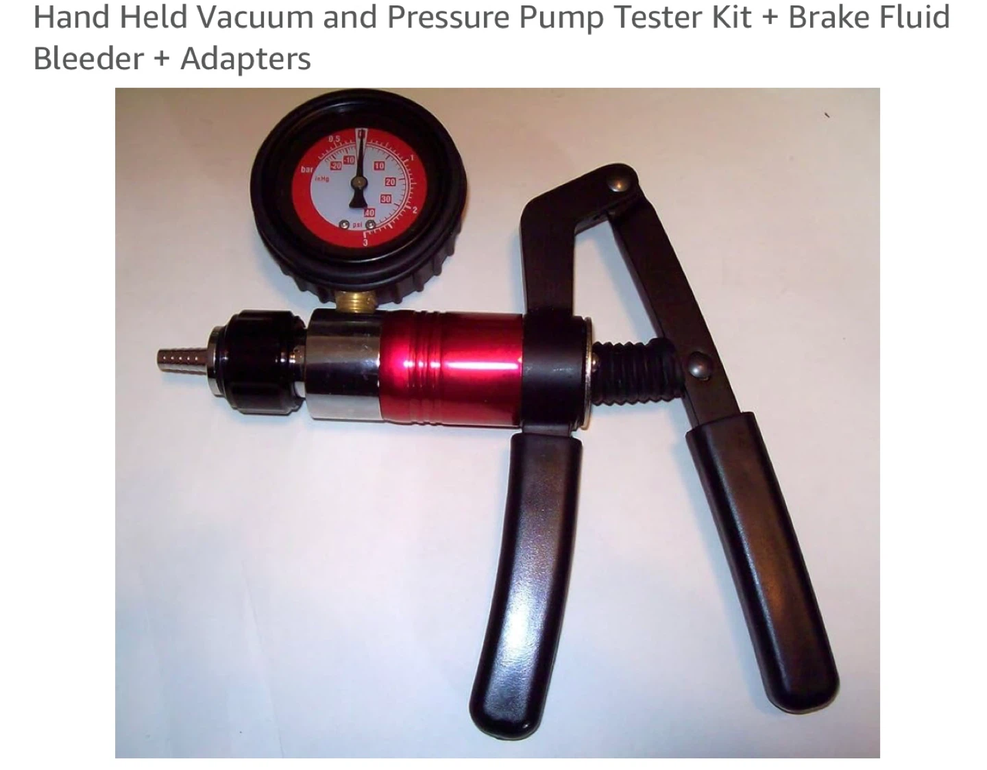 Hand Held Vacuum and Pressure Pump Tester Kit