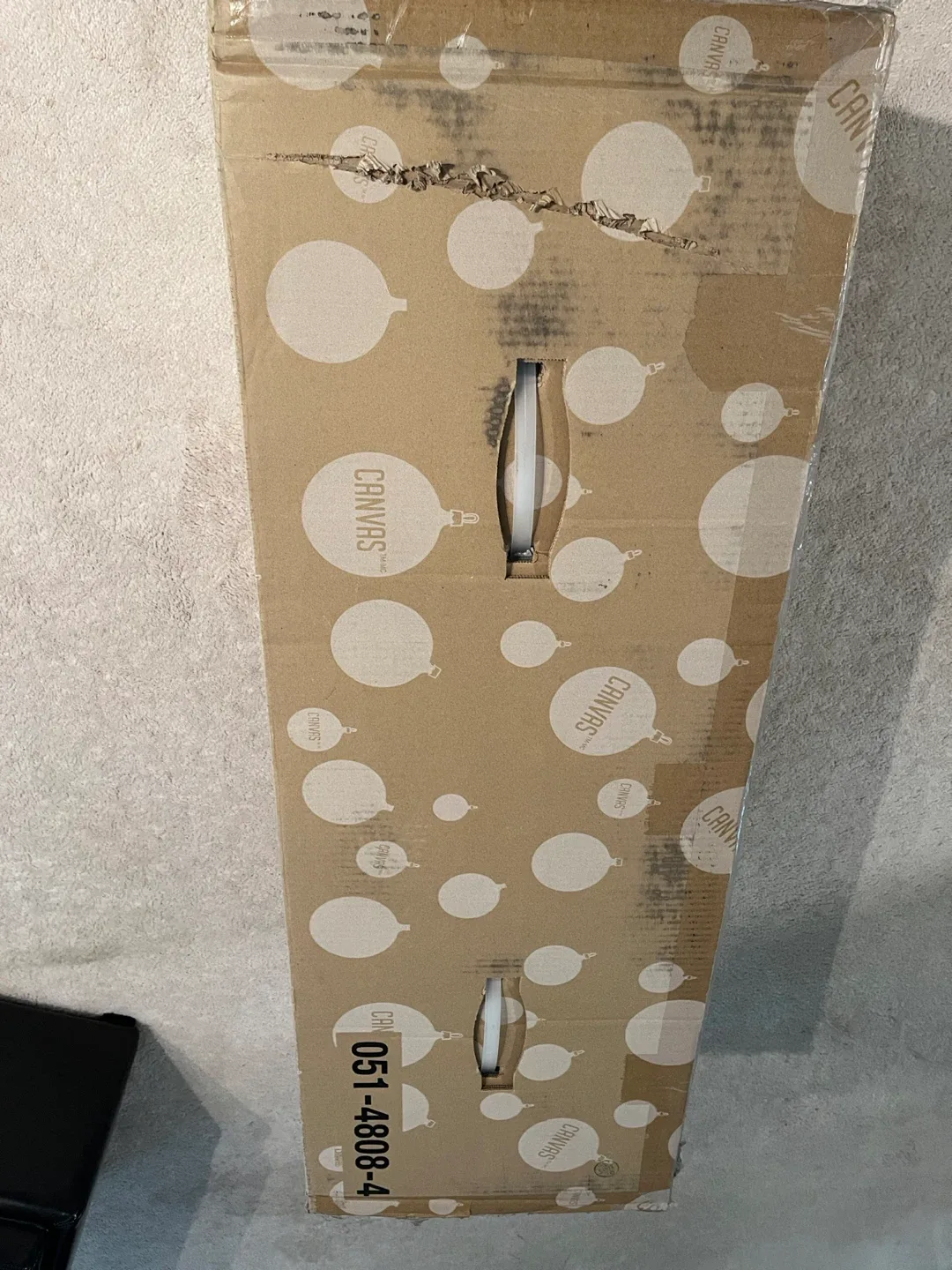 Canvas 7' Indoor Charlotte Snow-Dusted Pine Tree image indicator(3)