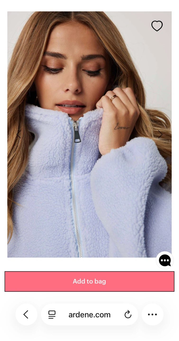 Oversized Sherpa Half Zip Sweatshirt - photo 2