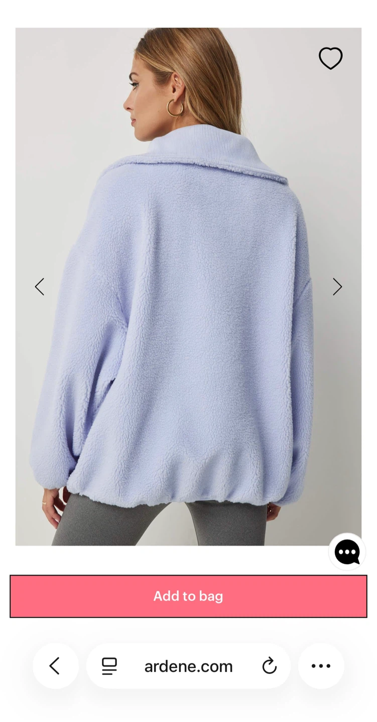 Oversized Sherpa Half Zip Sweatshirt - photo 3