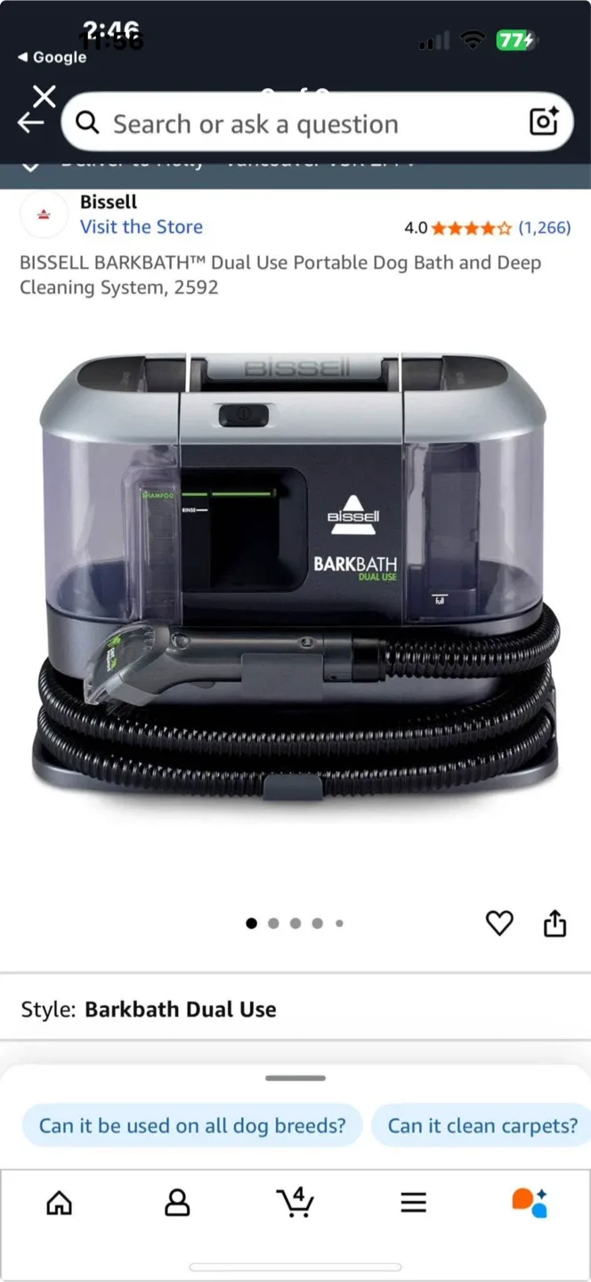 Bissell BarkBath Dual Use Dog Cleaning System image indicator(8)