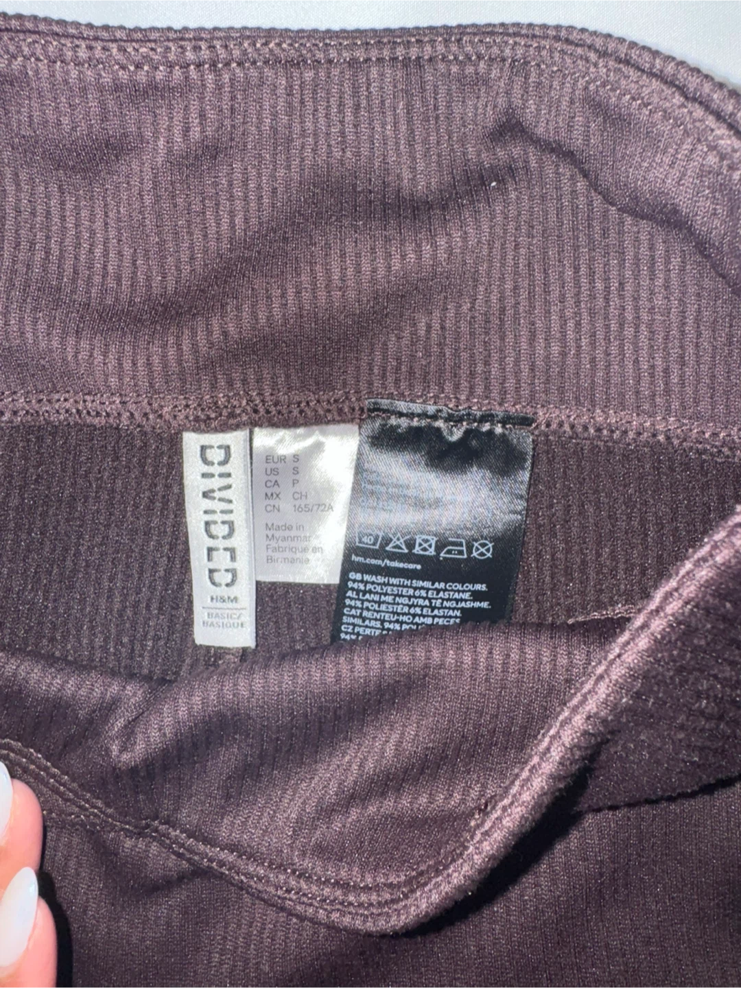 H&M Divided Ribbed Leggings - Size S - photo 2