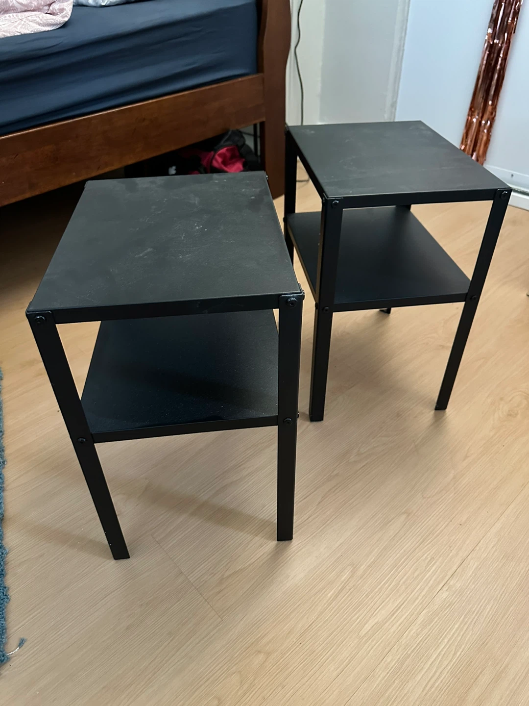 Black Nightstands (Set of 2) - photo 2