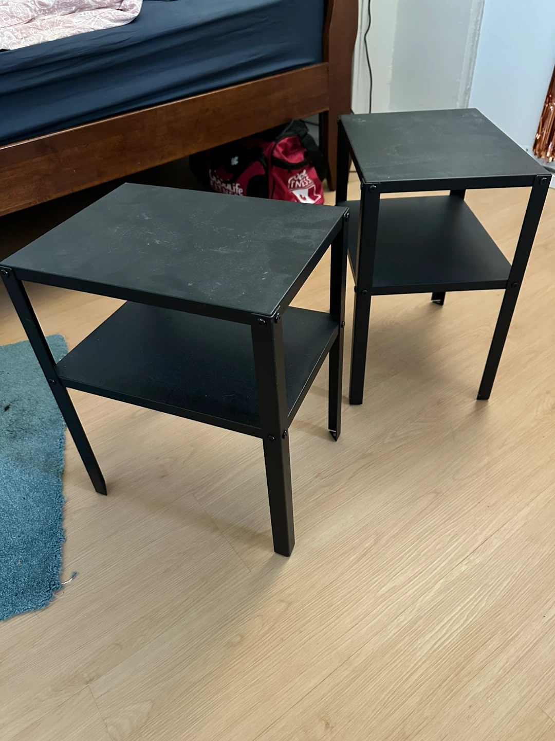 Black Nightstands (Set of 2)