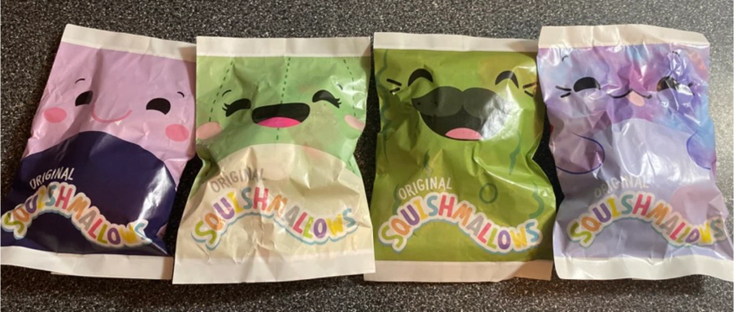 4 Squishmallows- Happy Meal Toys