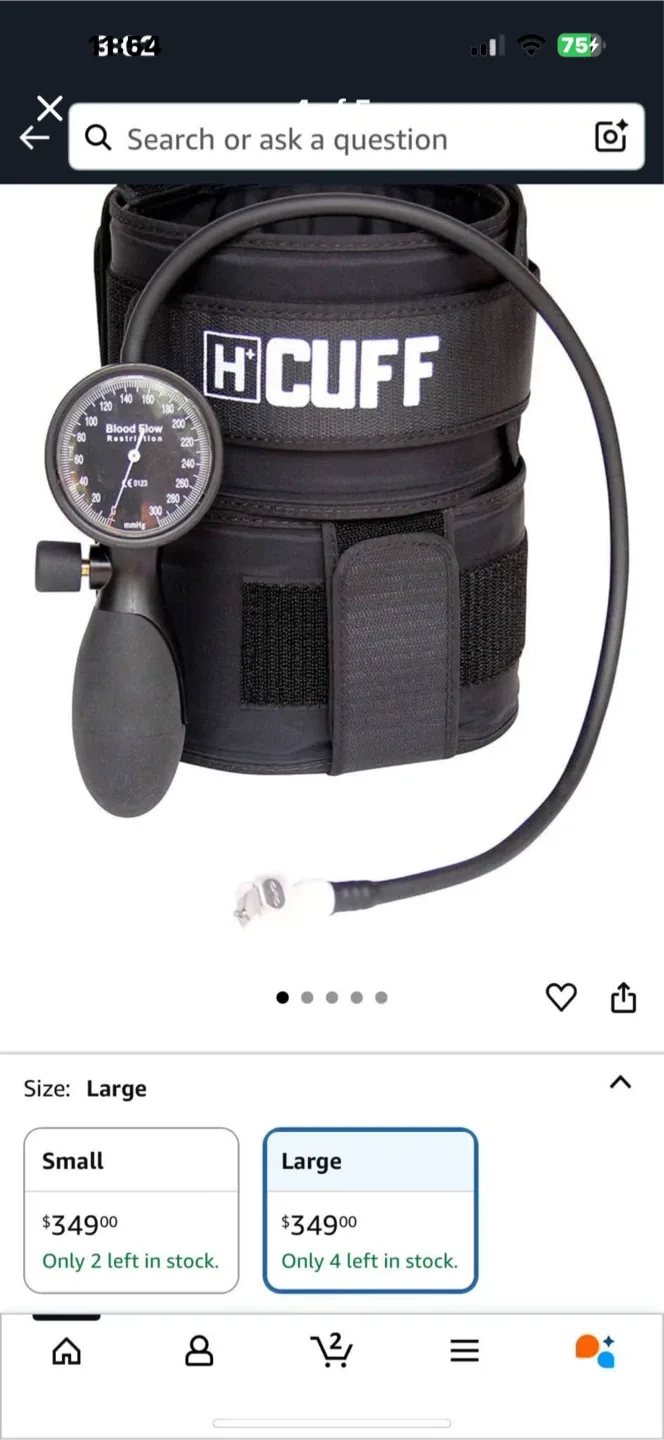 H+ Cuff Blood Flow Restriction Cuffs - Large image indicator(4)