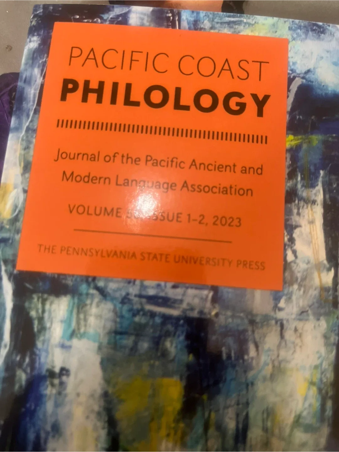 Pacific Coast Philology Journal, Vol 58, Issue 1-2, 2023