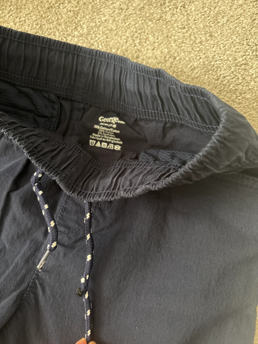 George Boy's Size 7/8 Convertible Pants - Navy Blue - photo 2