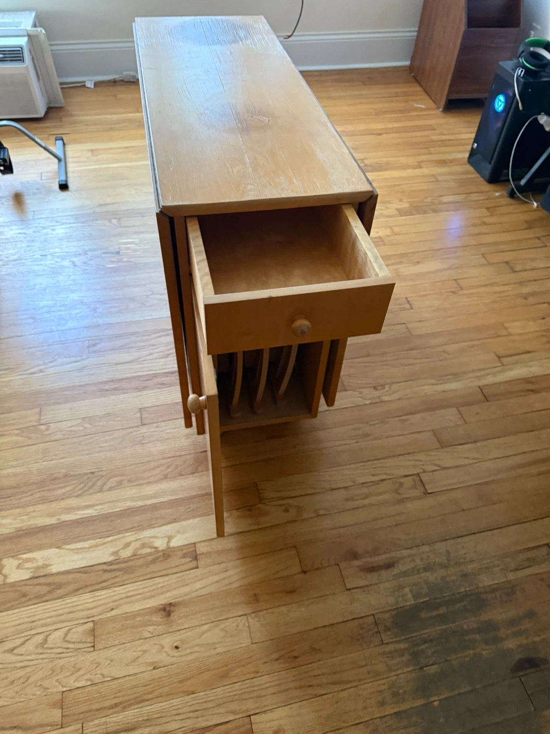 Drop Leaf Dining Table with Chairs - photo 3