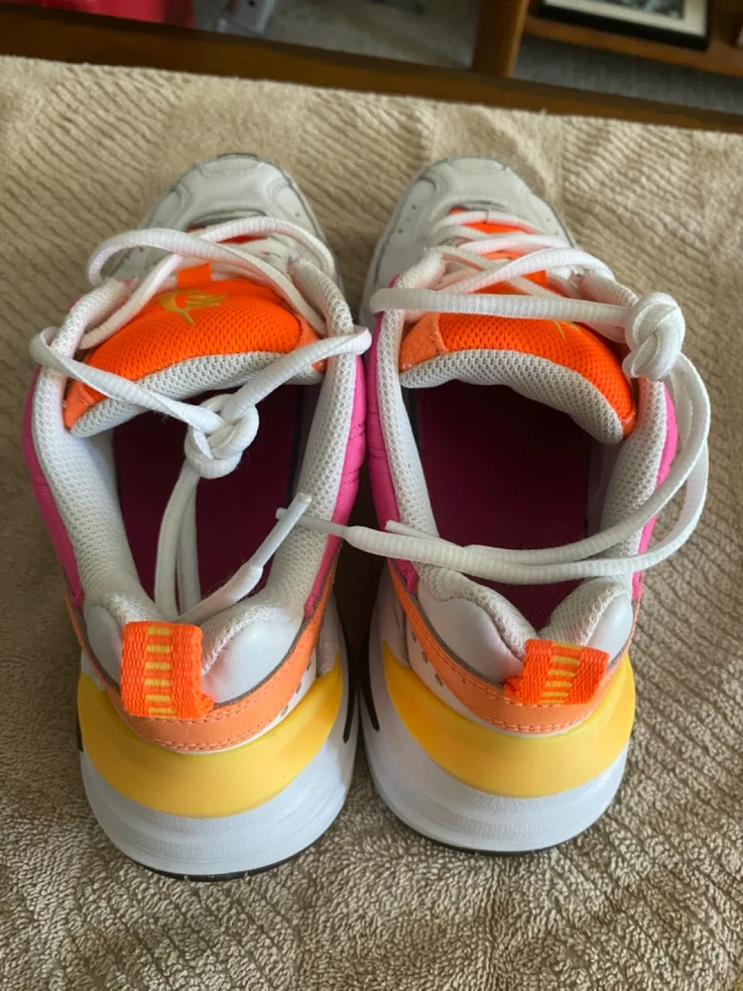 Nike M2K Tekno White/Pink/Orange Sneakers image indicator(3)