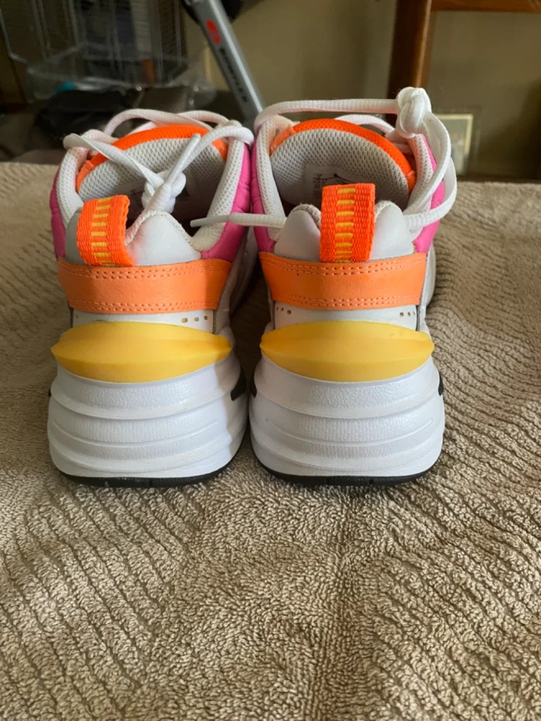 Nike M2K Tekno White/Pink/Orange Sneakers image indicator(4)