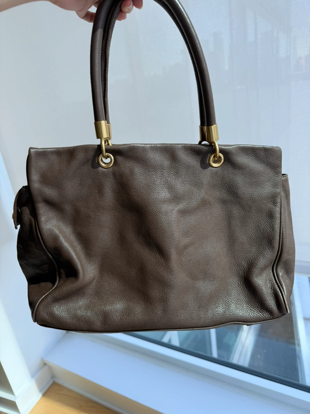 Brown leather Marc by Marc Jacobs tote (authentic) - photo 2