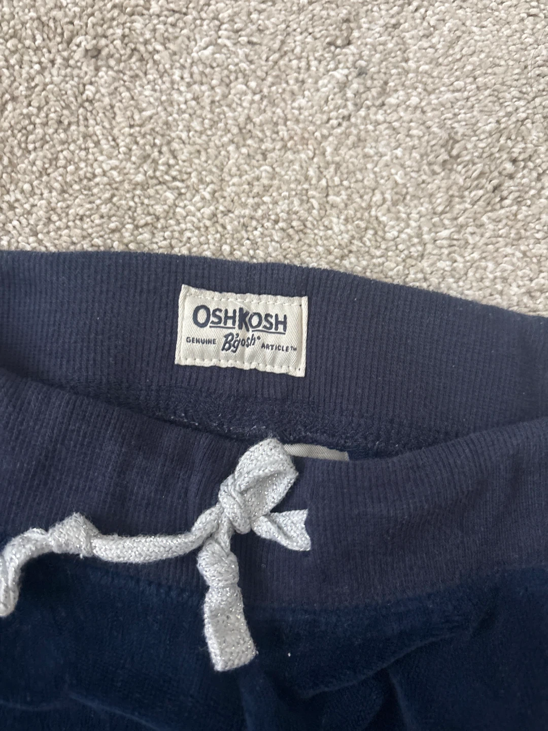 OshKosh B'gosh Navy Blue Velour Pants - photo 3