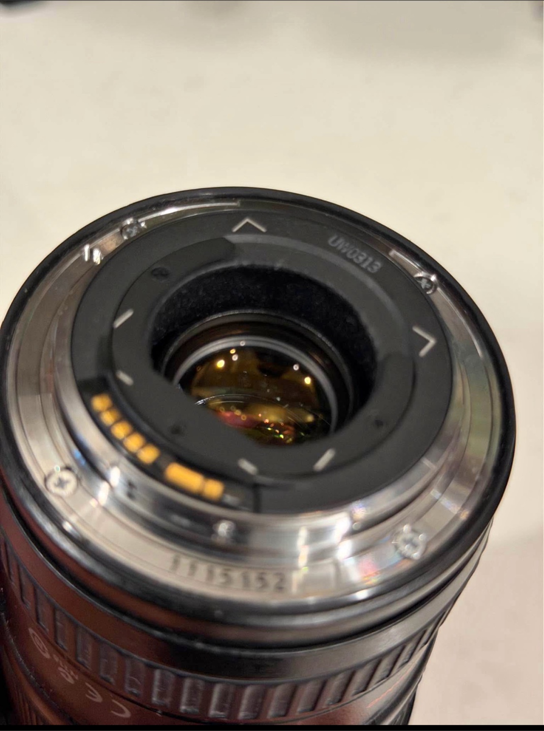 Canon Lens, DMC Filter, and EW-83E Lens Hood