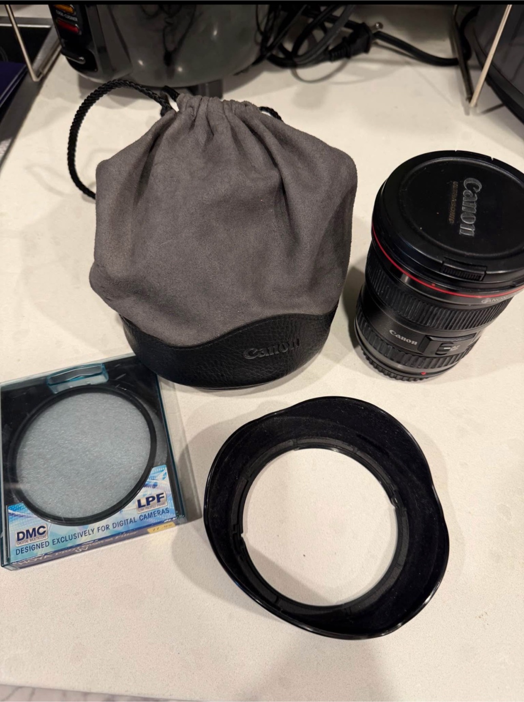 Canon Lens, DMC Filter, and EW-83E Lens Hood - photo 5
