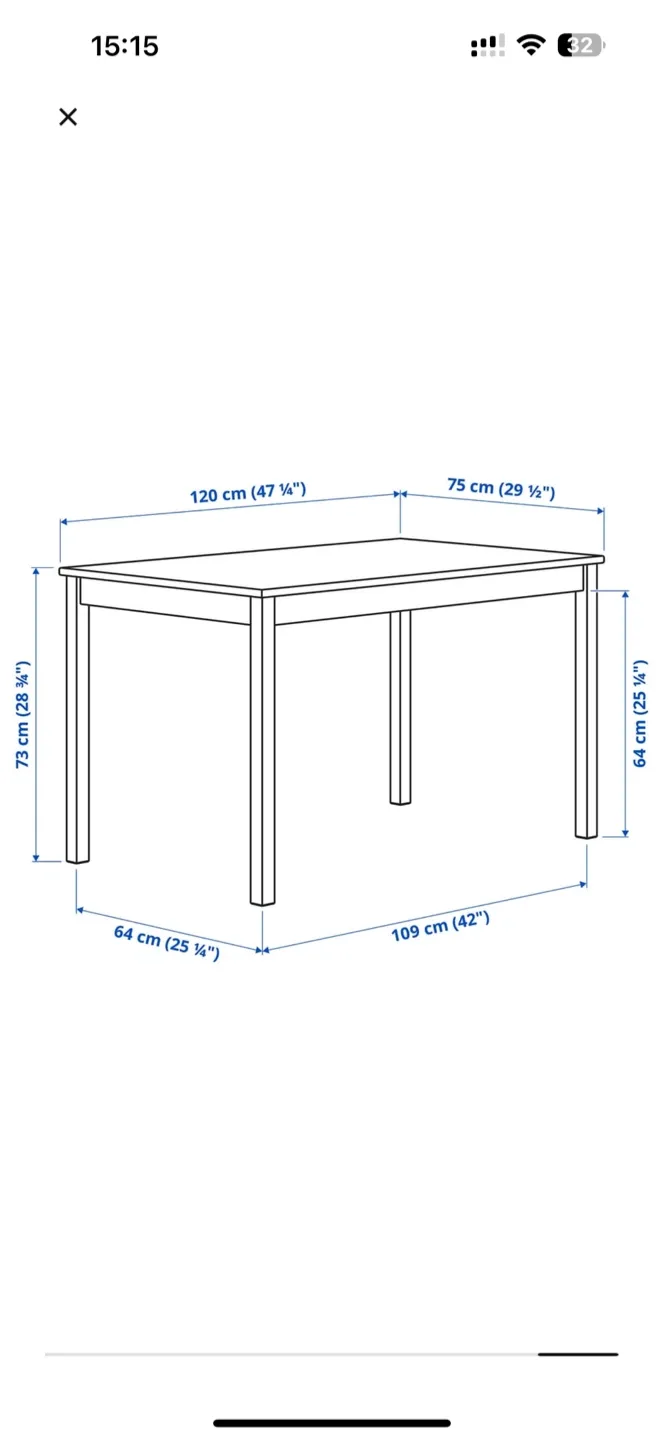 IKEA Solid Pine Dining Table image indicator(8)