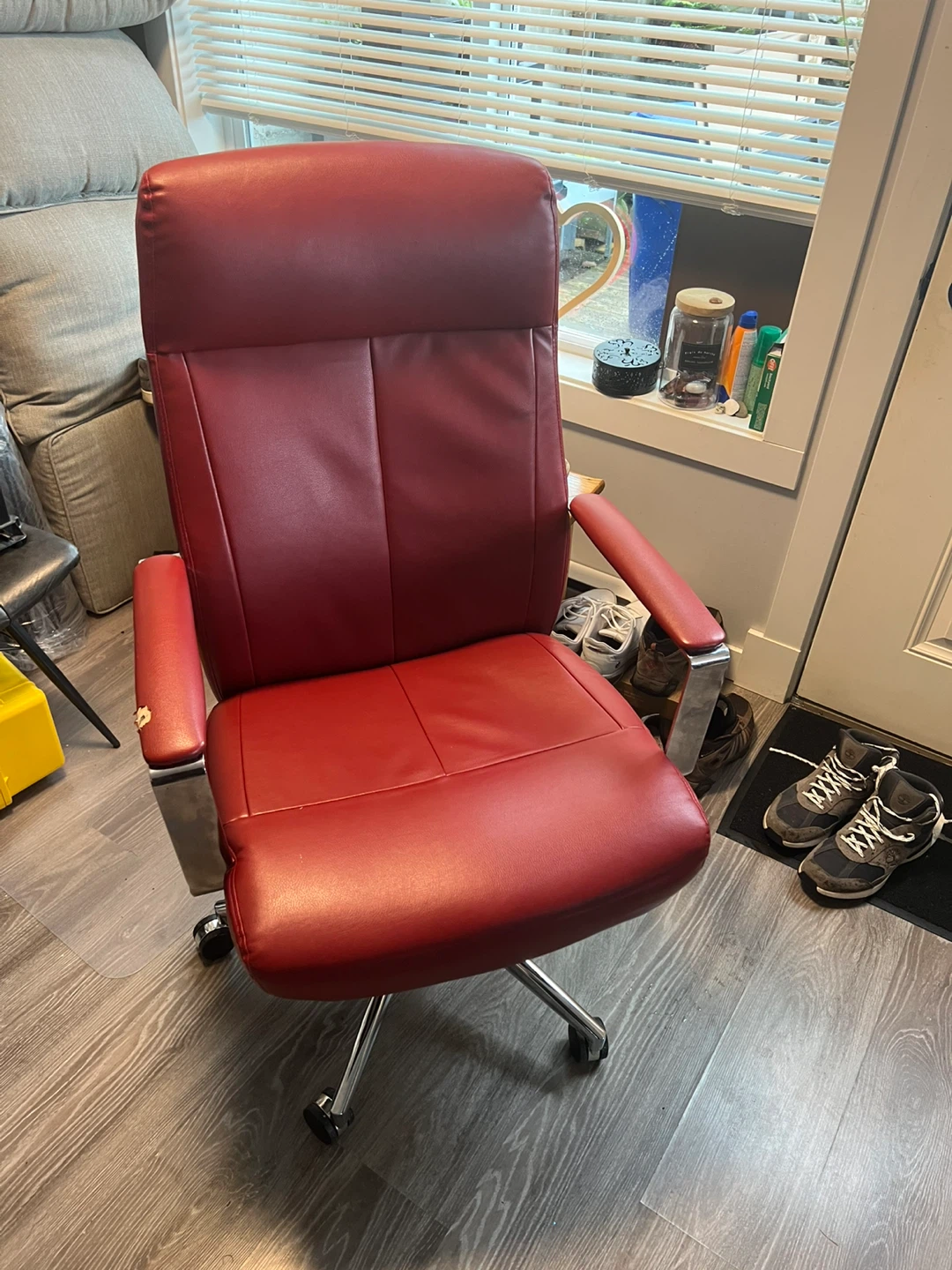 Deep Red office chair - used.