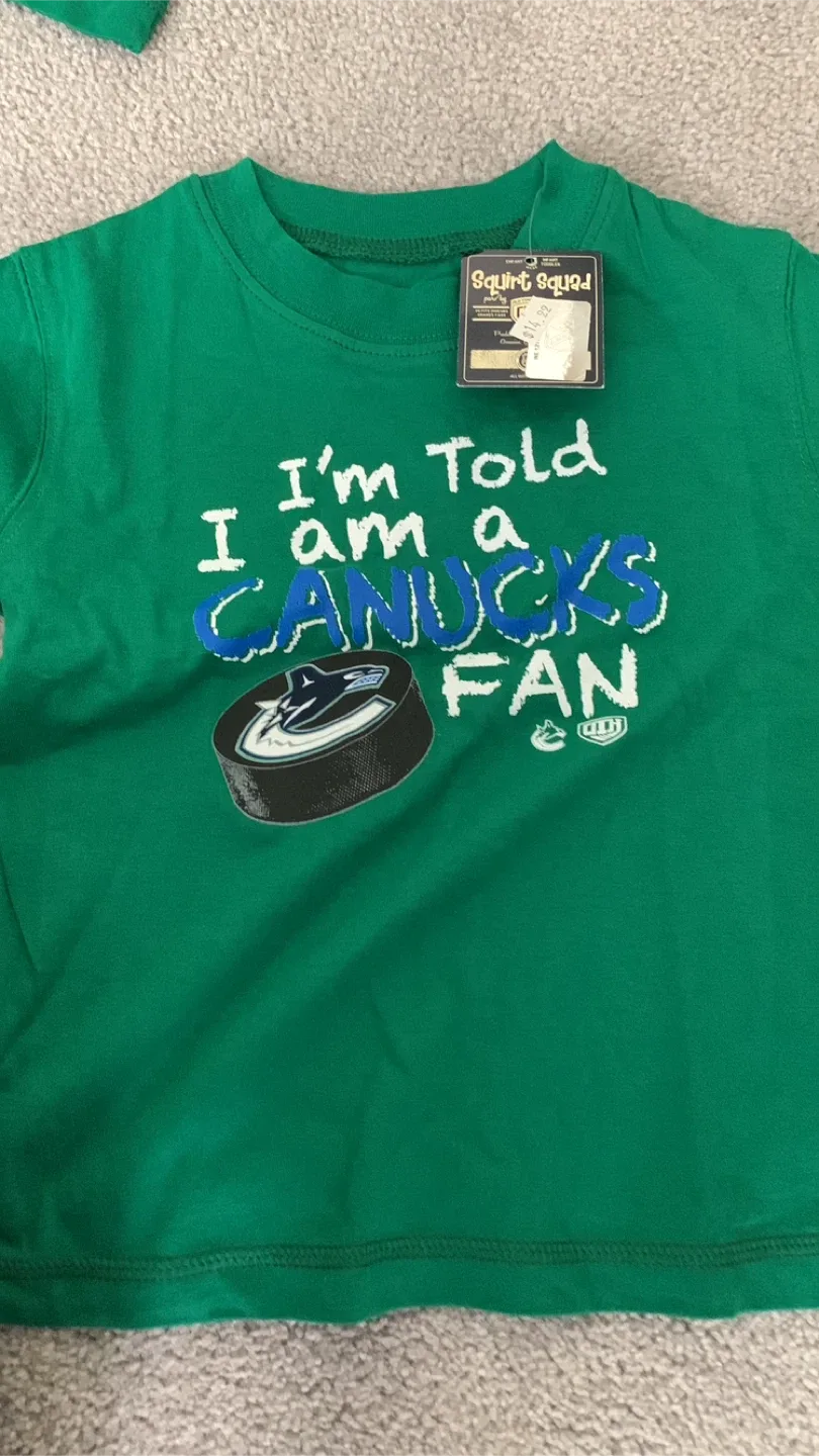 New Squirt Squad Canucks Toddler Tee - Size 3T and 4T image indicator(4)