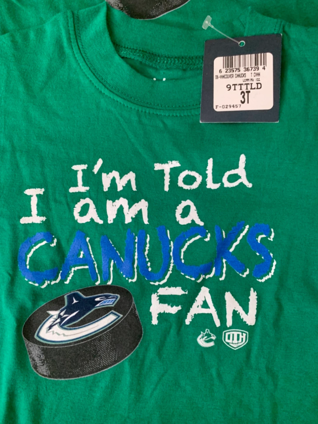 New Squirt Squad Canucks Toddler Tee - Size 3T and 4T - photo 2