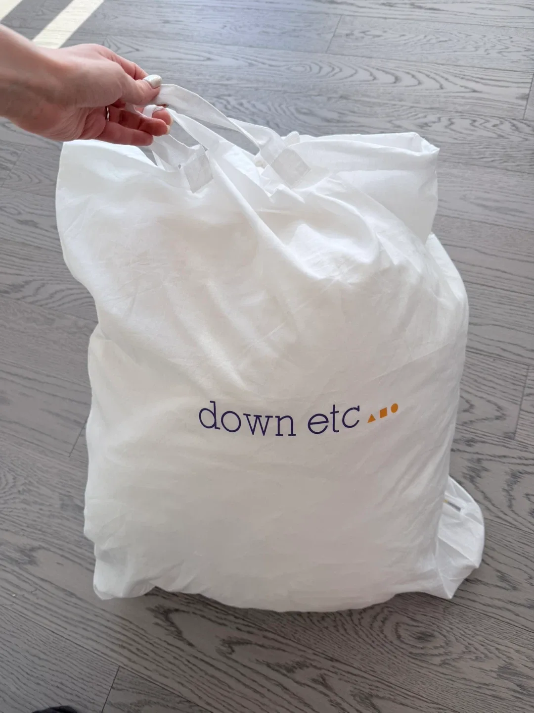 $700 Comforter Down Etc Premium White Goose Down Queen 🧡 thumbnail