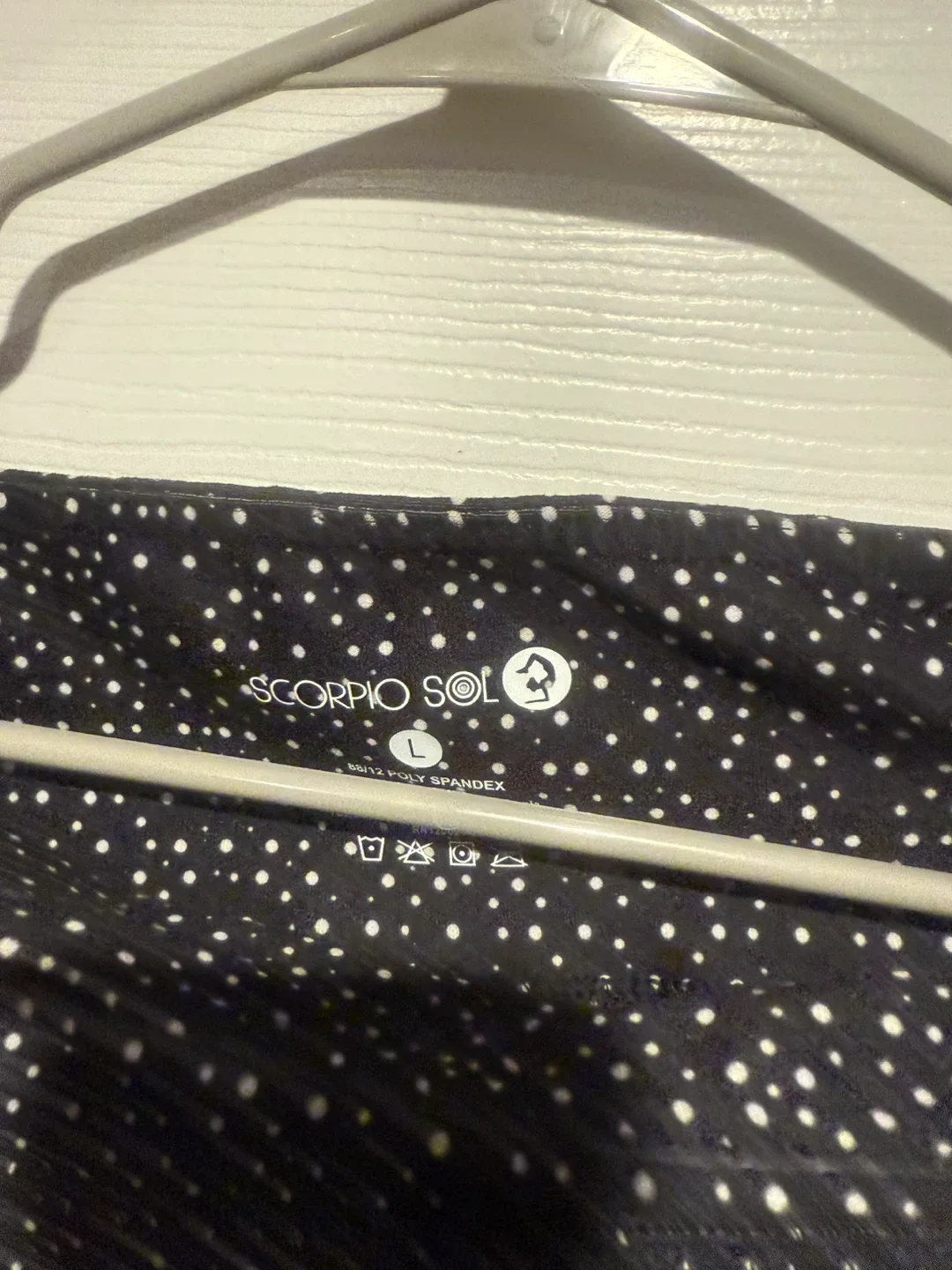 Scorpio Sol Black Patterned Leggings - Size L thumbnail