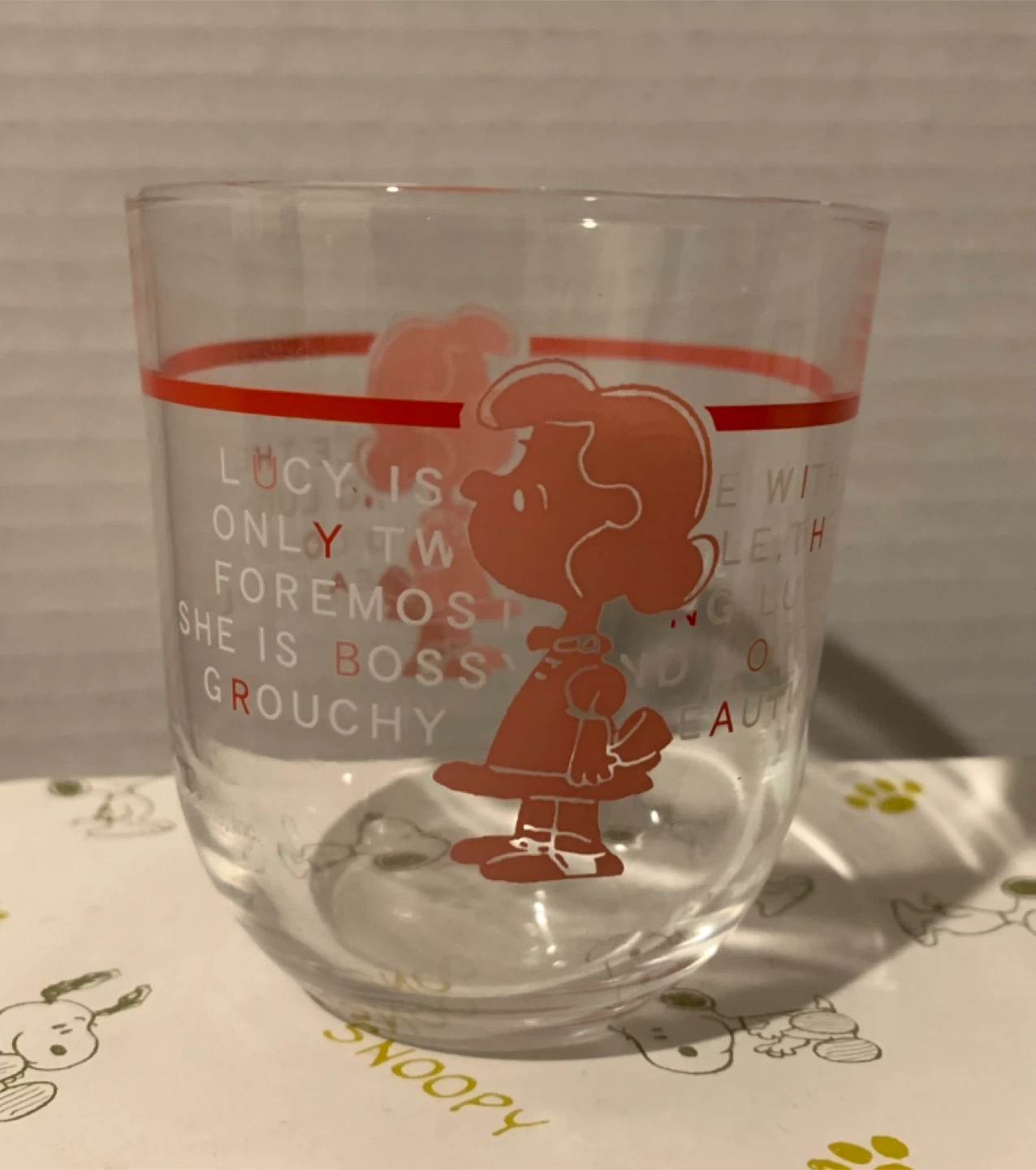 Peanuts Silhouette Free Cup Glass Set - New in Box! - photo 5