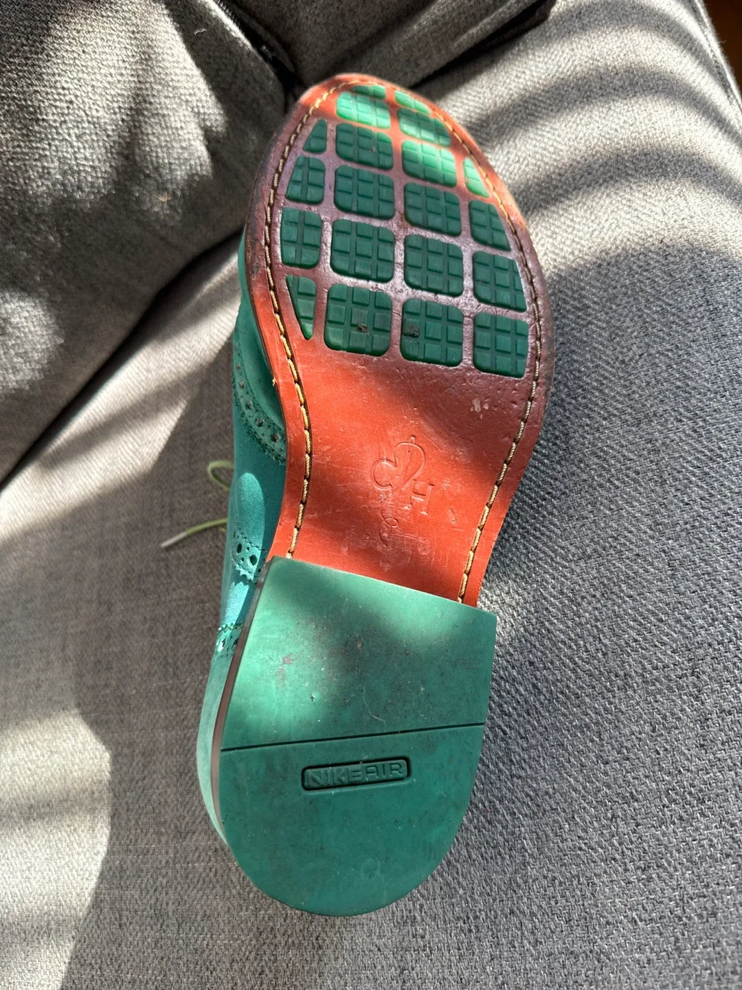 Cole Haan x Nike Air Aqua Blue Wingtip Dress Shoes image indicator(5)