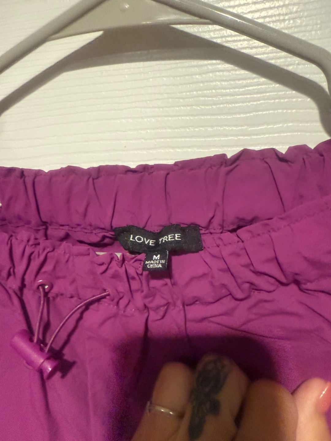 Love Tree Purple Cargo Pants - Size M
