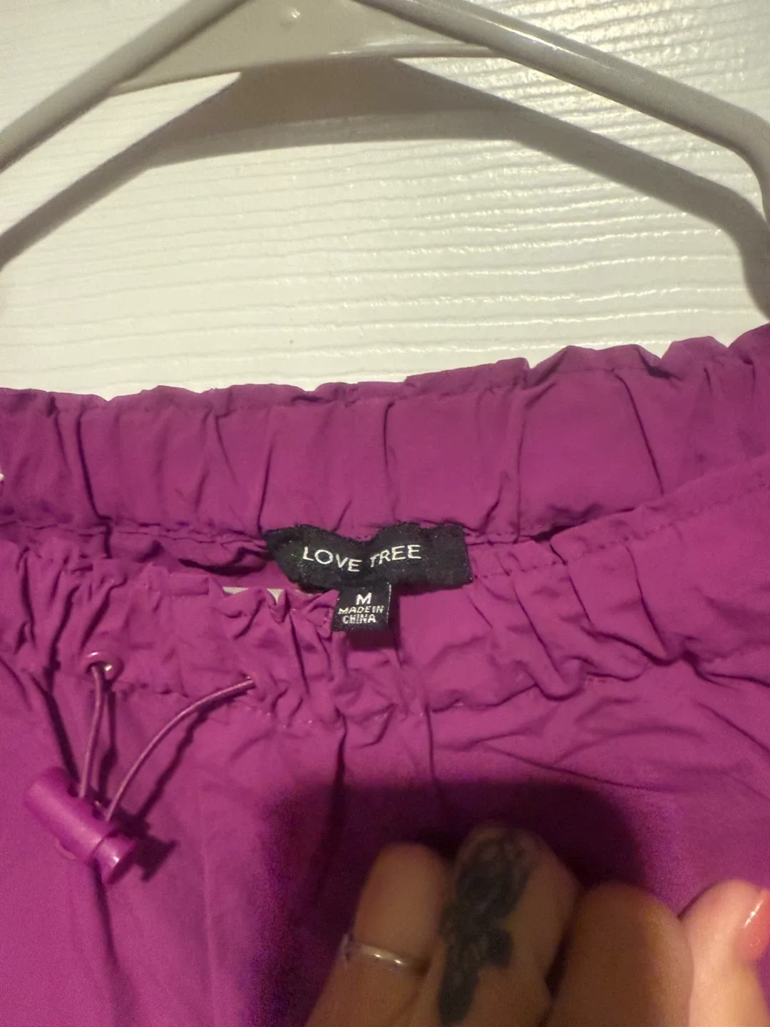 Love Tree Purple Cargo Pants - Size M thumbnail