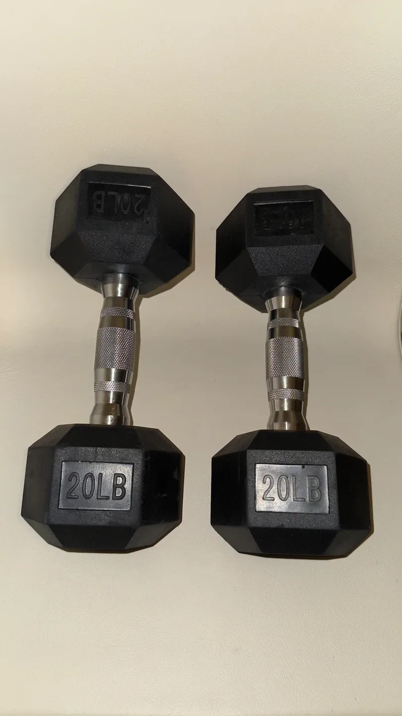 2x 20lb Hex Dumbbells - Great Condition!