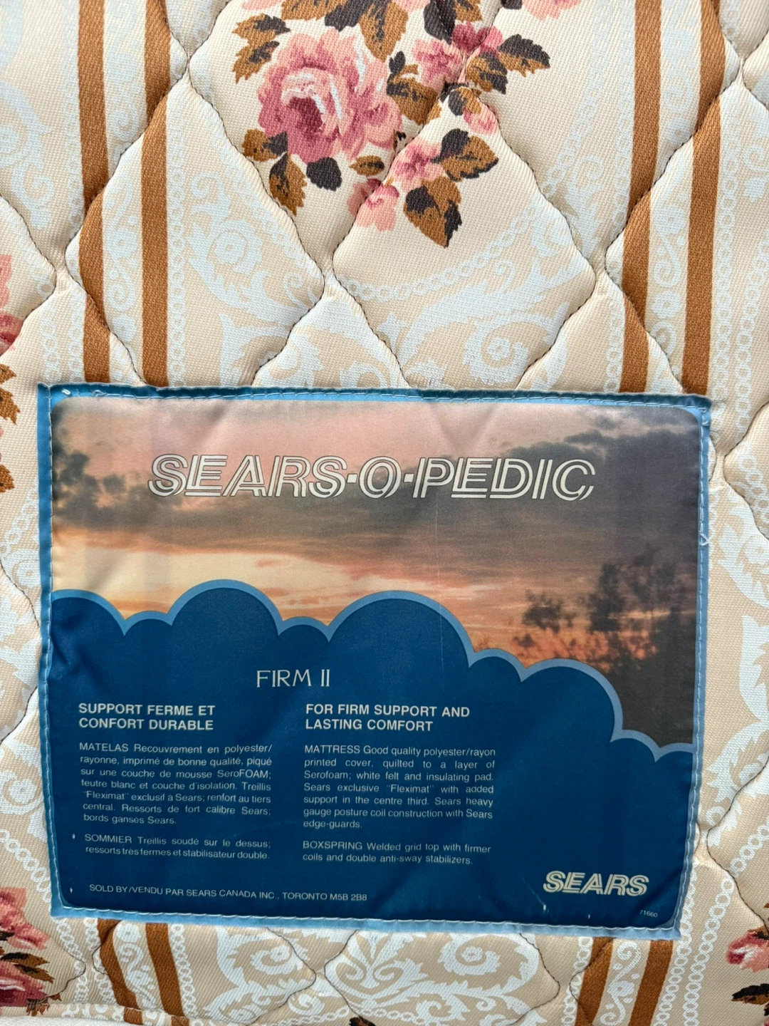 Sears-O-Pedic Floral Mattress - photo 5
