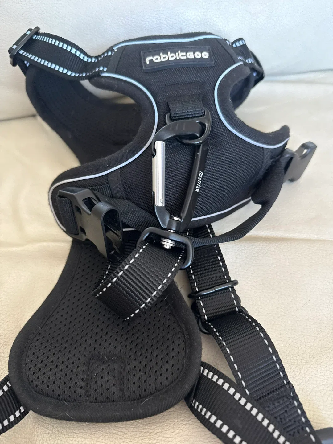 Rabbitgoo Black Dog Harness