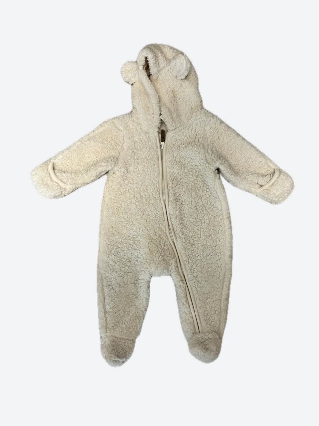 H&M Baby Bear Sherpa Winter Onesie thumbnail