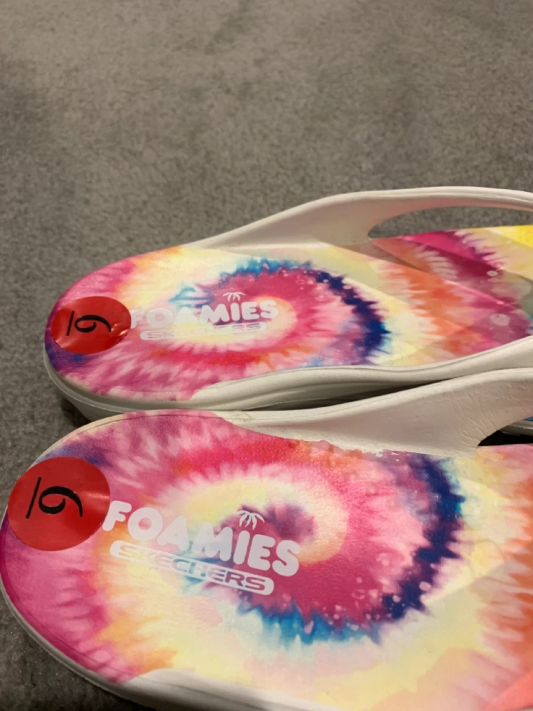Skechers Foamies Bay Breeze Tie Dye Sandals - Size 6