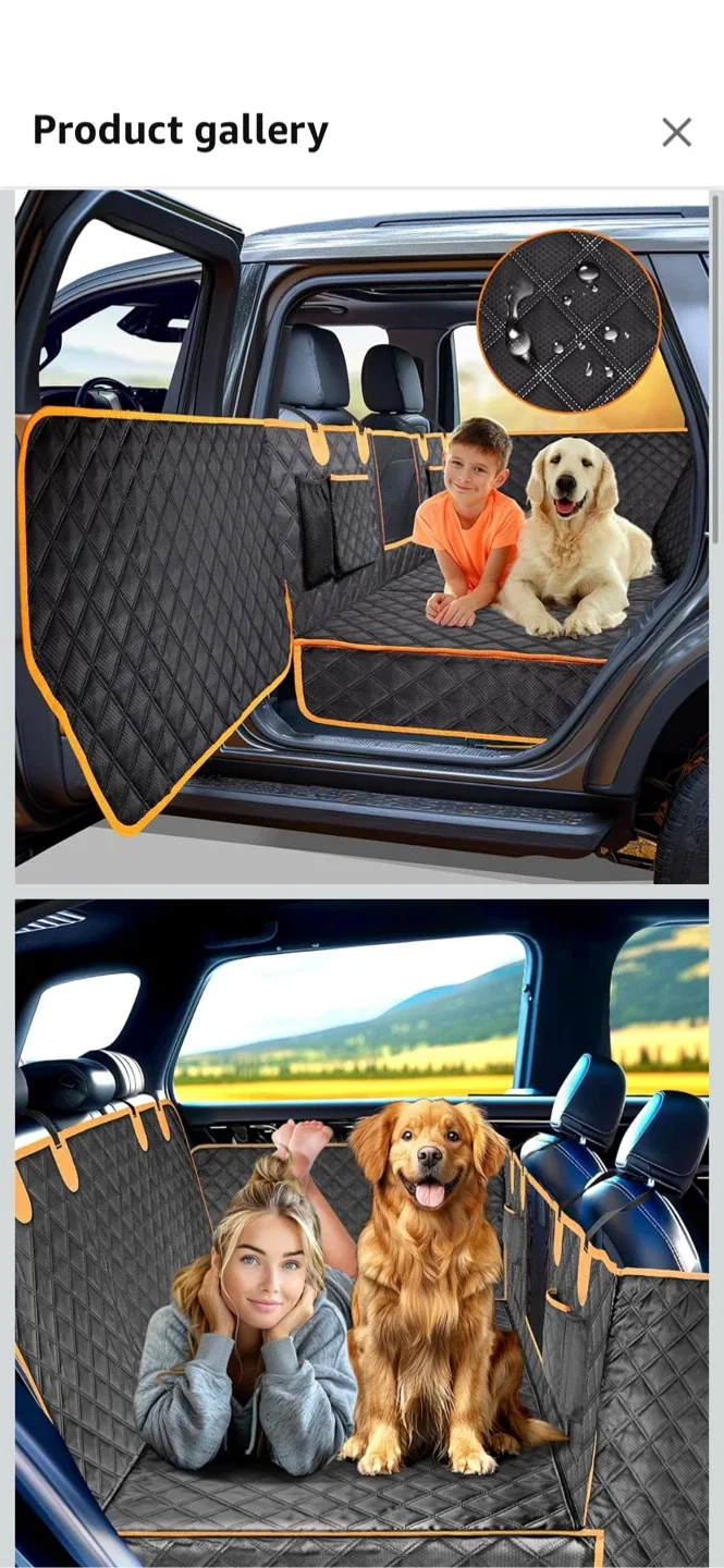 Dog Car Seat Cover for Back Seat - 131"x62" image indicator(6)