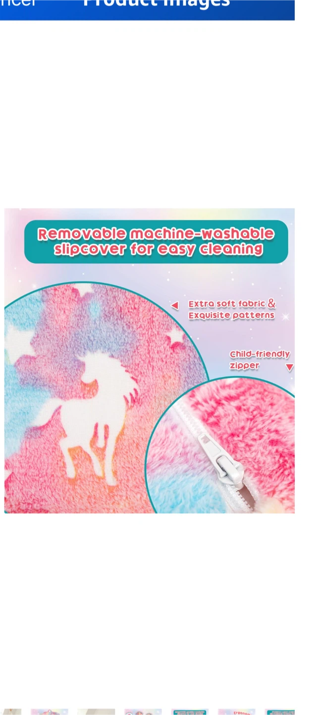 Unicorn Kids Armchair with Pillow - photo 5