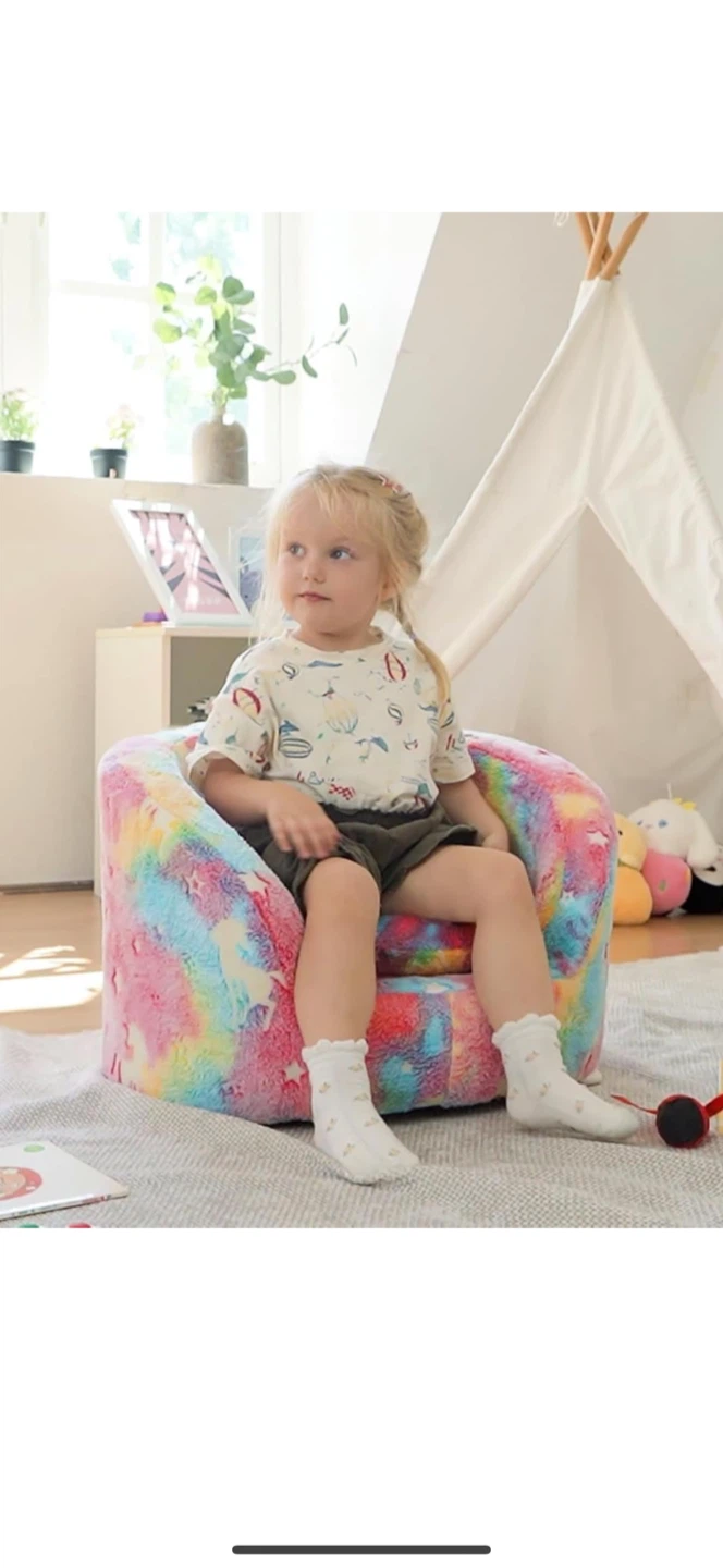 Unicorn Kids Armchair with Pillow - photo 2