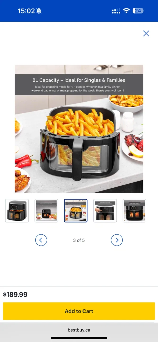 Innoteck 8L Air Fryer - Like New! image indicator(3)
