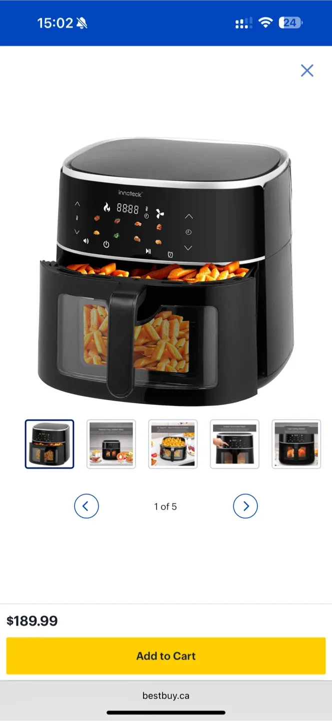 Innoteck 8L Air Fryer - Like New! image indicator(2)