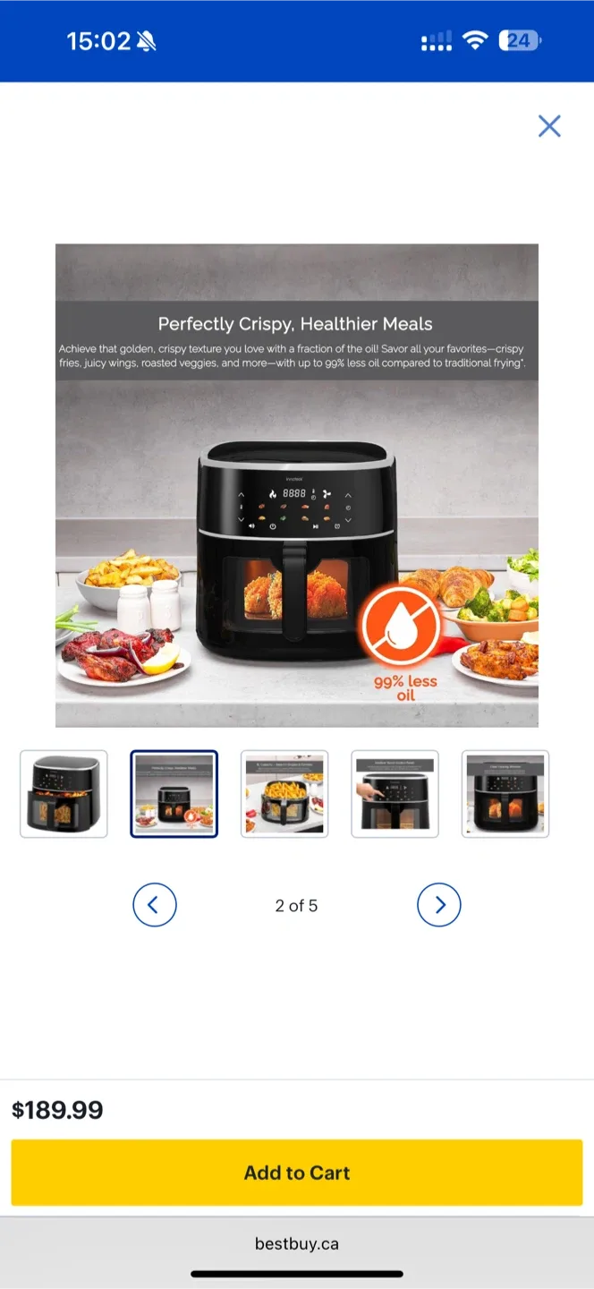 Innoteck 8L Air Fryer - Like New! image indicator(4)