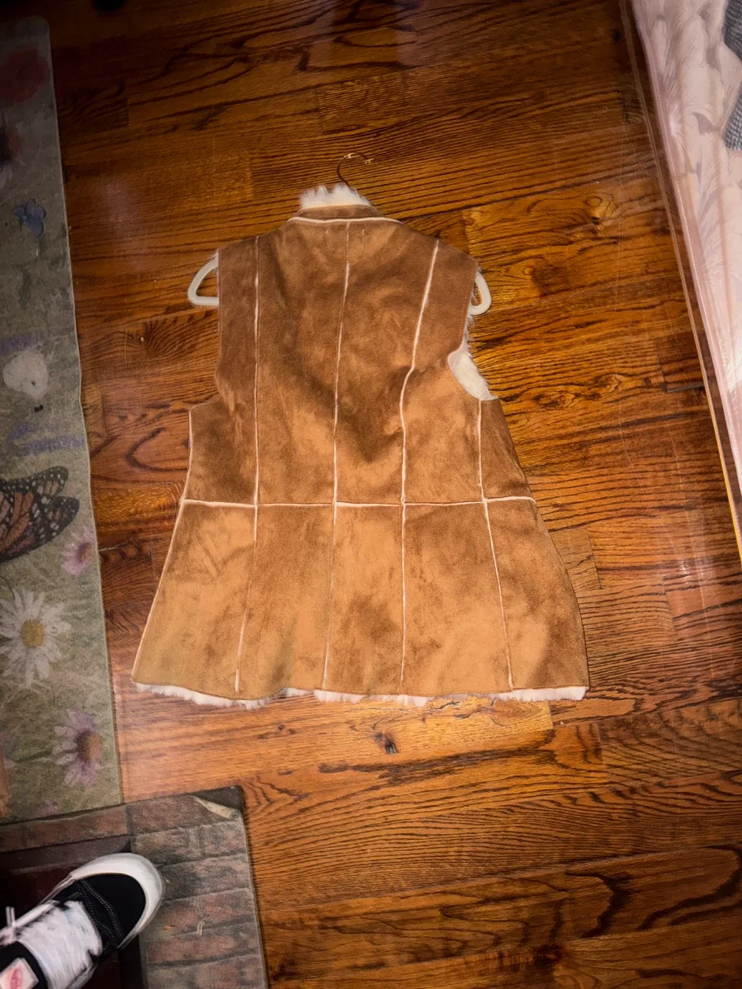 Brown Faux Suede & Fur Vest image indicator(2)