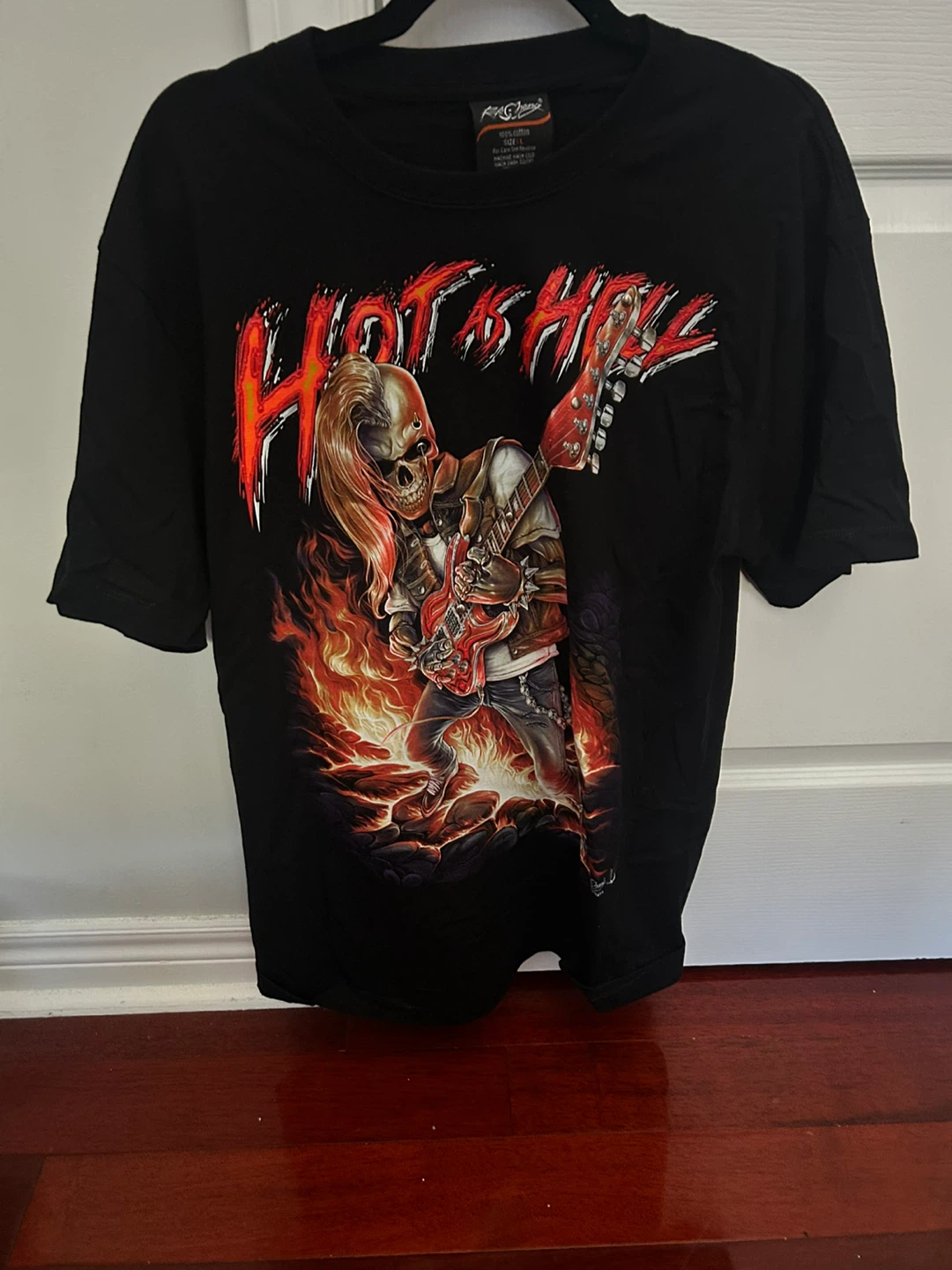 Rock Chang 'Hot as Hell' Graphic T-Shirt - Size L