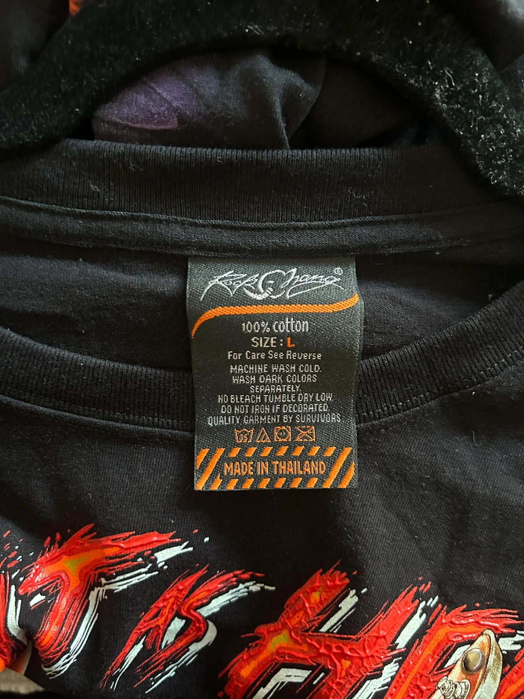 Rock Chang 'Hot as Hell' Graphic T-Shirt - Size L - photo 3