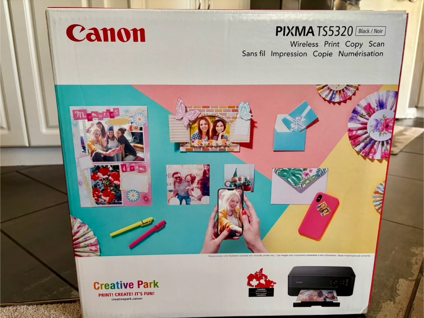 Canon PIXMA TS5320 Wireless Printer - Black - photo 2