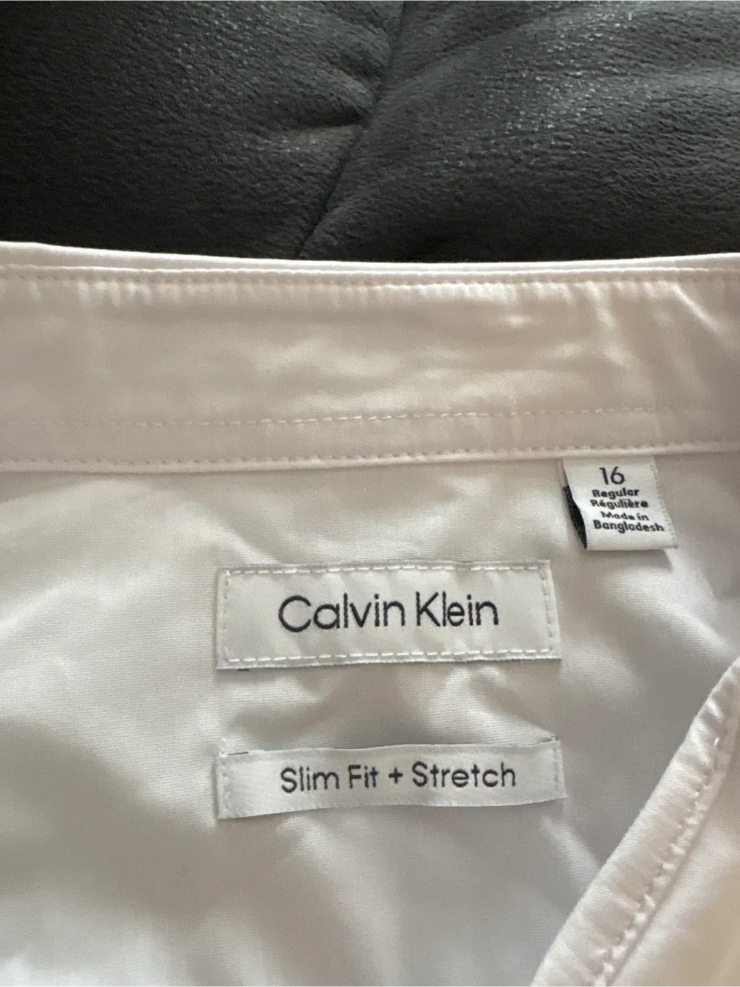 Calvin Klein Slim Fit Stretch Shirt - Size 16 image indicator(2)